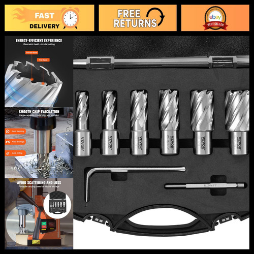 Piece annular cutter - annular, set